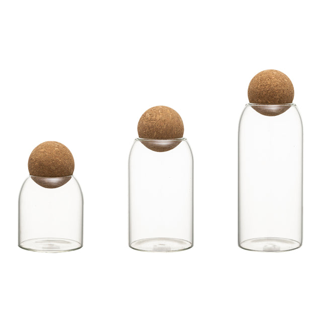 Transparent  Bottle Storage Cork Sealed