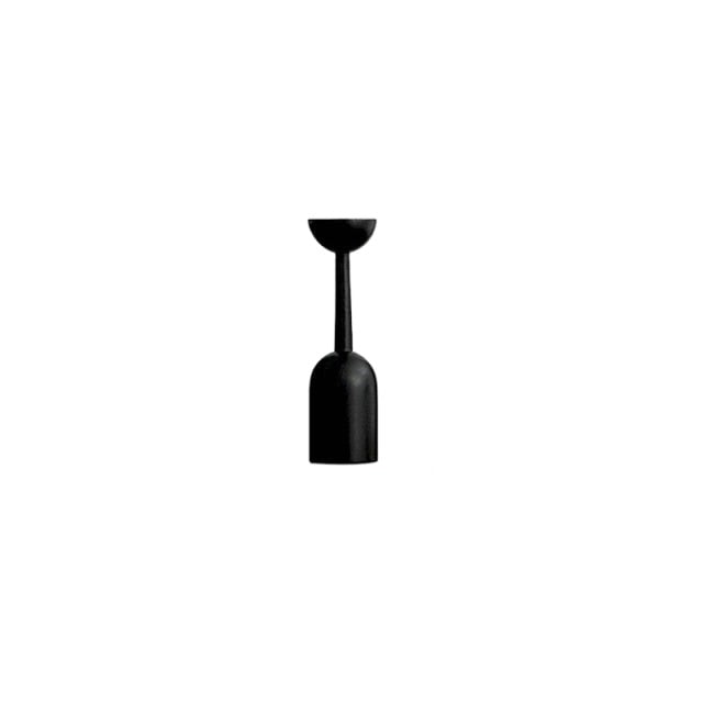 Black Wooden Candle Holders Nordic Style
