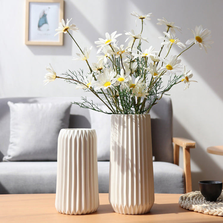 Nordic White Ceramic Vase Flower Pots