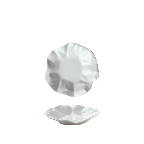 White French Ceramic Tableware with Irregular Shape