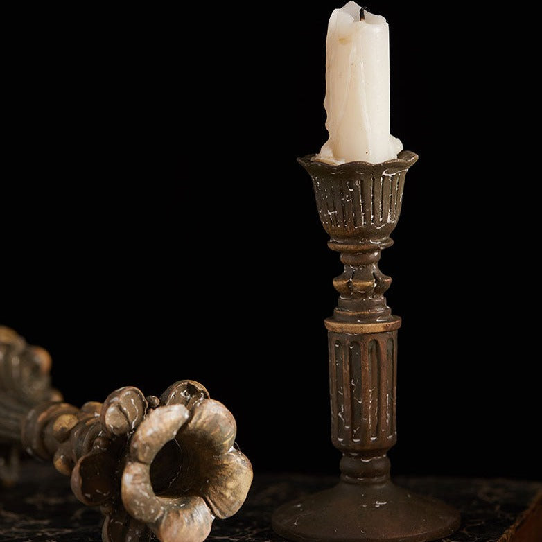 Antique Exquisite Carving Candle Holders