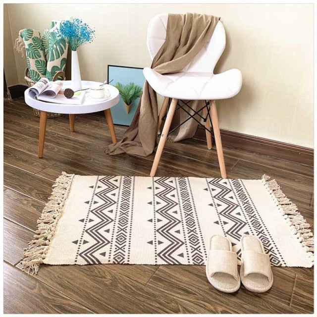 Soft Tassel Home Carpets Modern Style