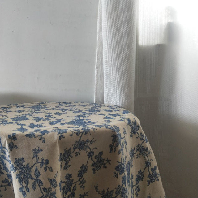 Floral Pattern Cotton Linen Tablecloth