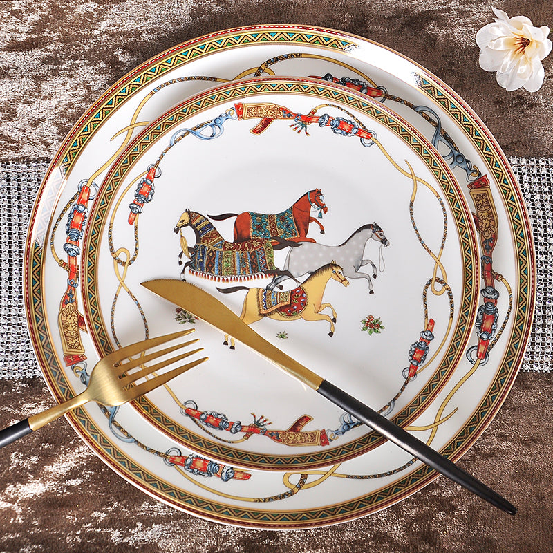 Designed Porcelain Luxury Dinner Plates